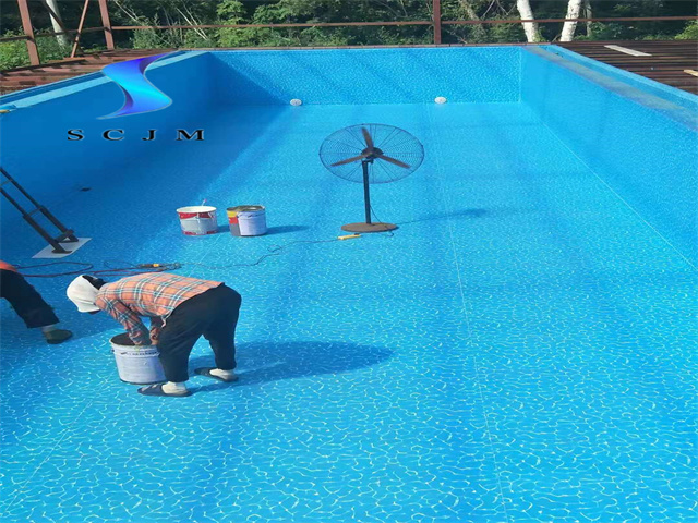 黑龙江游泳池防水胶膜案例