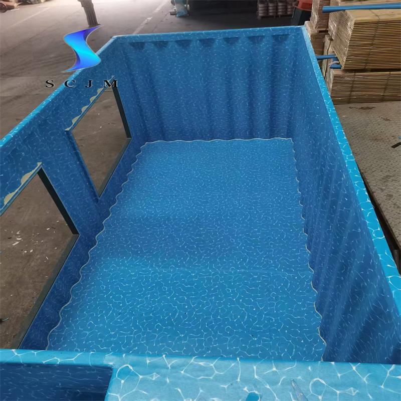 山东济宁集装箱胶膜施工完成