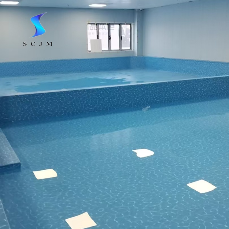 新疆奎屯室内泳池胶膜铺装完成