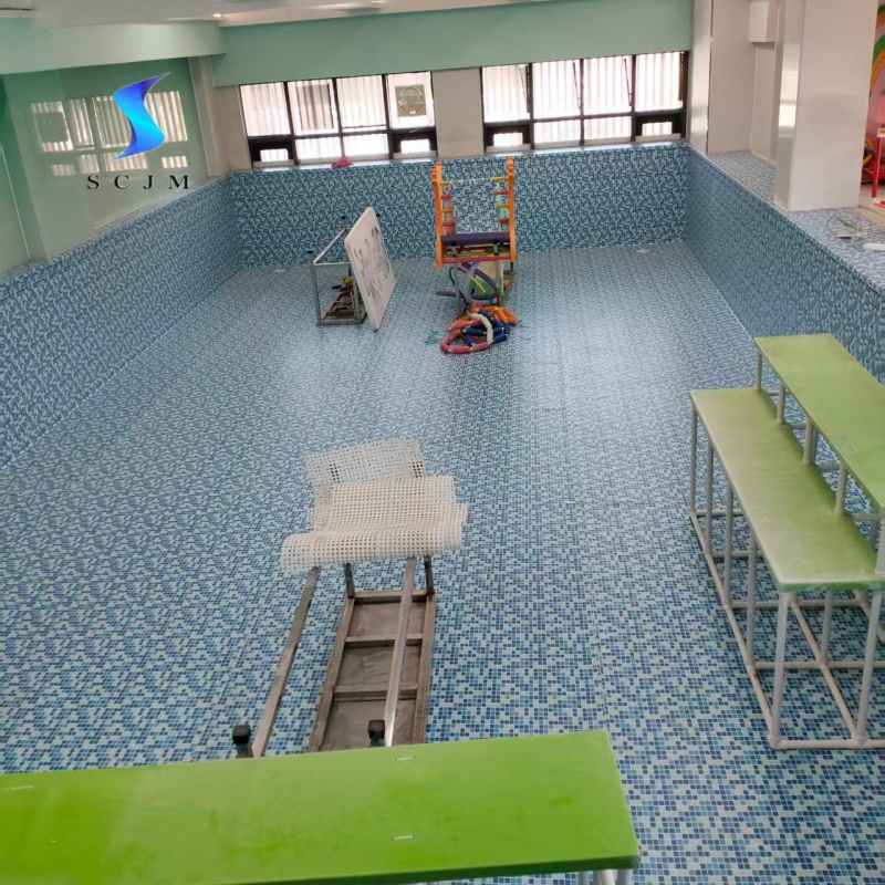 辽宁大连室内泳池胶膜铺装完成